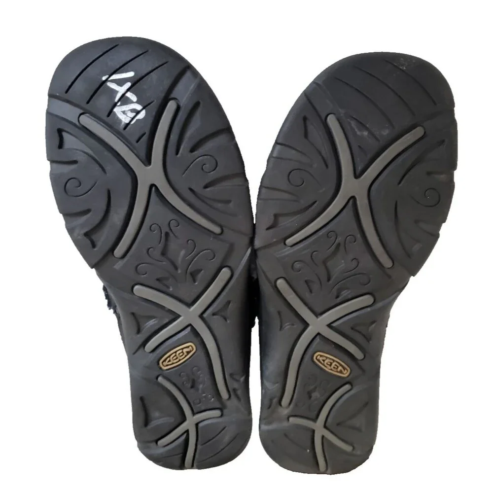 KEEN Women's Size 8 Crested Butte Black Sherpa Lined Slip On Shoes Casual